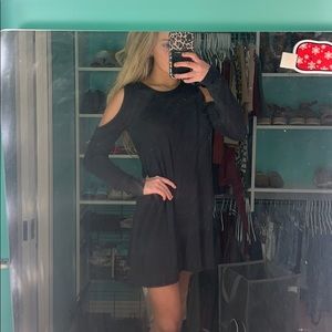 hole in shoulder dress
